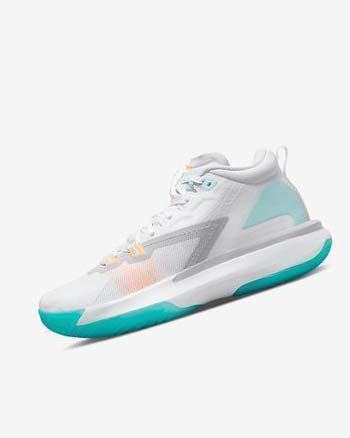 Nike Zion 1 Blancos Naranjas Turquesa | MX 4676